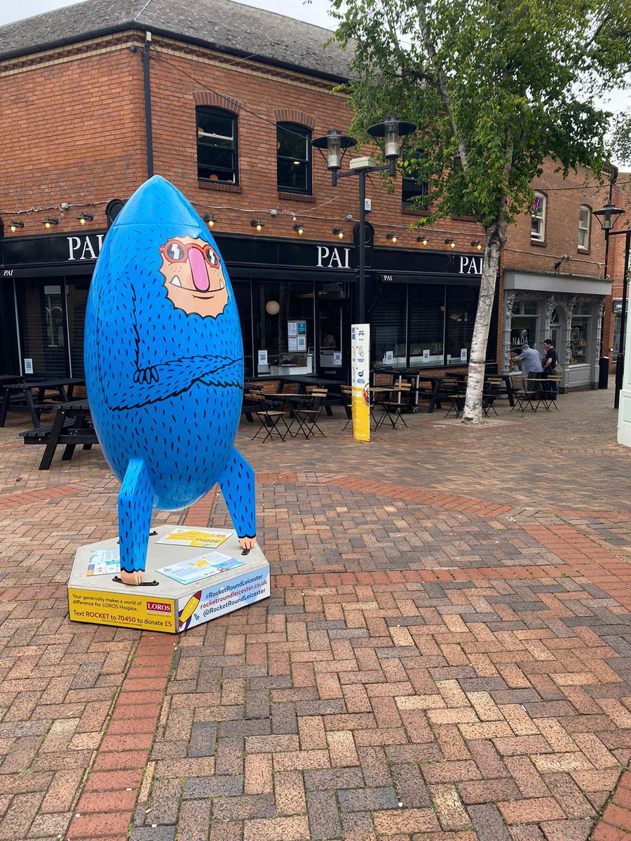Look who is right outside our door! It’s BOGSWAMP! If you’re interested in <a href="/RocketRoundLeic/">Rocket Round Leicester</a> then pop in! 
.
.
.
#Leicester #leicestercity #rocketroundleicester #stmartinssquare #zerowaste