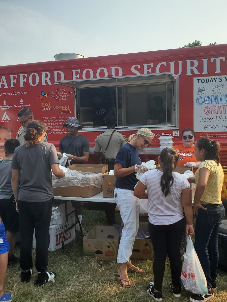 Great night with Stafford Food Security! Thank you to Stafford Sheriff's Office and the teams from Moncure and Shirley Heim. Tim White....you are simply the best! Beautiful night being out supporting our community.