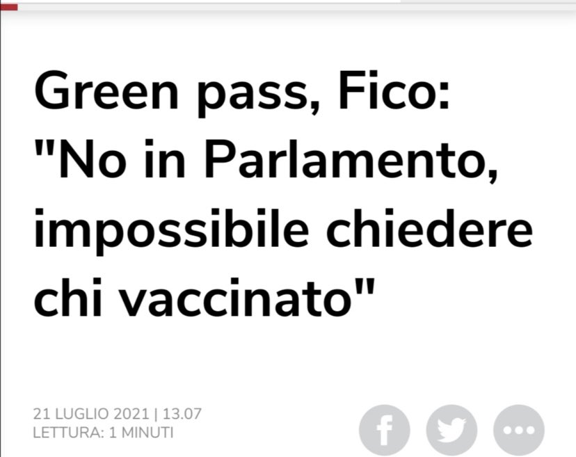 pbecchi's tweet image. La “casta” col cazzo che si vaccina. Per loro vale la privacy.