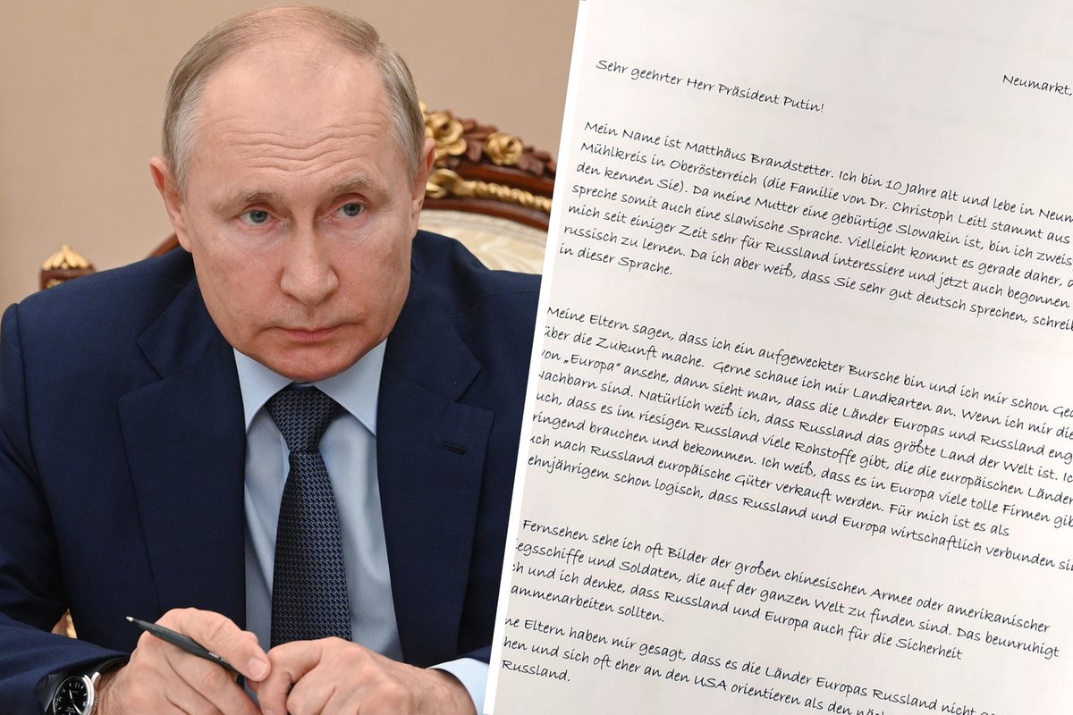 GazetaRu's tweet image. Десятилетний мальчик из Австрии отправил Владимиру Путину письмо с просьбой не терять веру в Европу.

Ребенок написал, что в Европе много людей по-доброму настроенных к России, которые хотели бы более тесного партнерства.