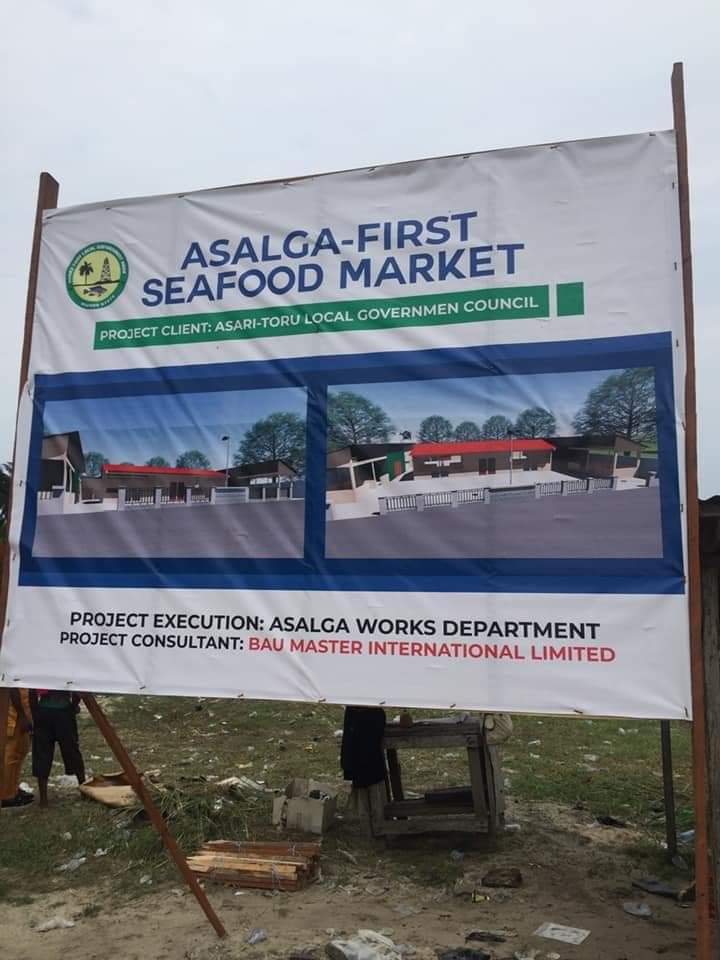 rsreportersng's tweet photo. ASALGAFIRST SEAFOOD MARKET UNDERWAY AS CONSTRUCTION WORK BEGINS.
Read more: https://t.co/bLgWqBdP74
#RSReporters
#RiversStateReporters
#RiversState https://t.co/VzmYOGSoaU