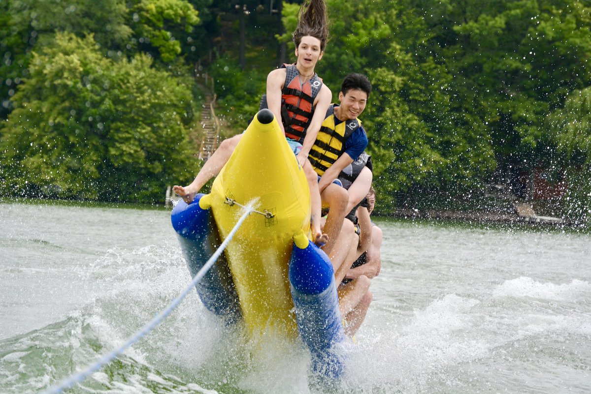 PhantomRanch's tweet photo. Introducing The 2021 Phantom Ranch Banana Boat Stunt Team! https://t.co/VAVTAh59ts