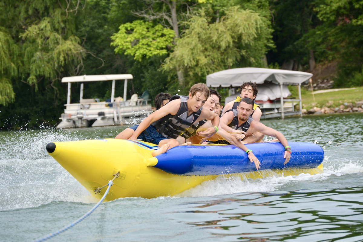 PhantomRanch's tweet photo. Introducing The 2021 Phantom Ranch Banana Boat Stunt Team! https://t.co/VAVTAh59ts