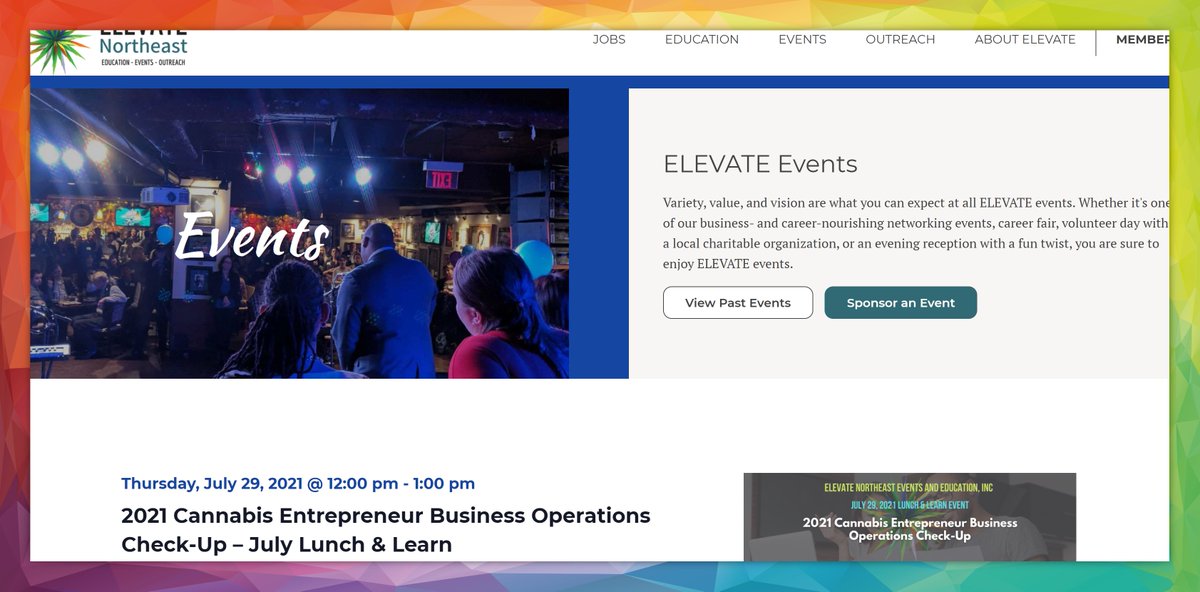 BethWaterfall's tweet photo. It's here! Check out the new website from @elevate_ne + register for free upcoming events #cannabisevents #cannabiscommunity #elevatene - https://t.co/kEINId8Nhb https://t.co/iRumuTH0UD