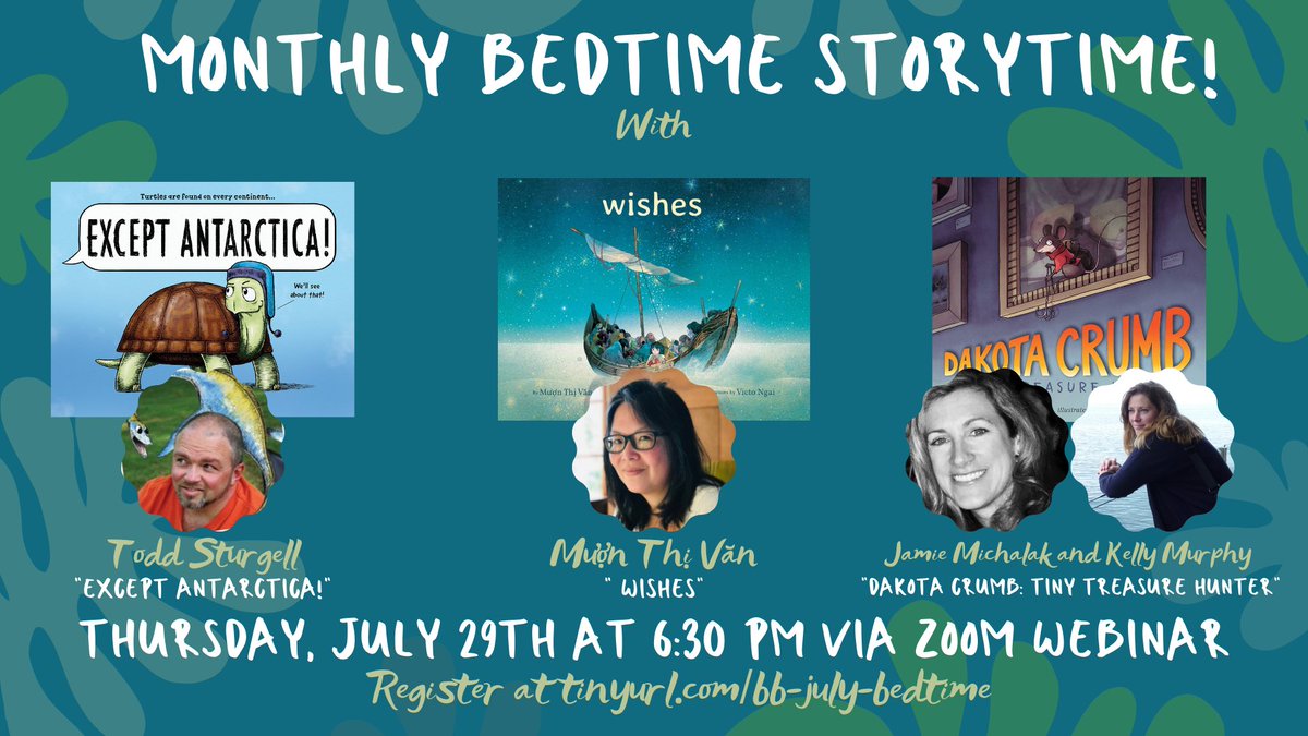 Jamie_Michalak's tweet photo. Next week! 🐭📚💕I'll be reading at @belmontbooks Monthly Bedtime Storytime with authors #ToddSturgell, @muonthivan, and illustrator #KellyMurphy! Come get cozy with us & register here: https://t.co/B8LHM0aA3P https://t.co/9RtDagyGIE