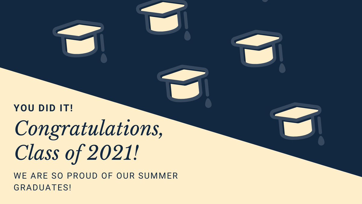 Congratulations to all the Class of 2021 Summer Graduates! #AHAHS
