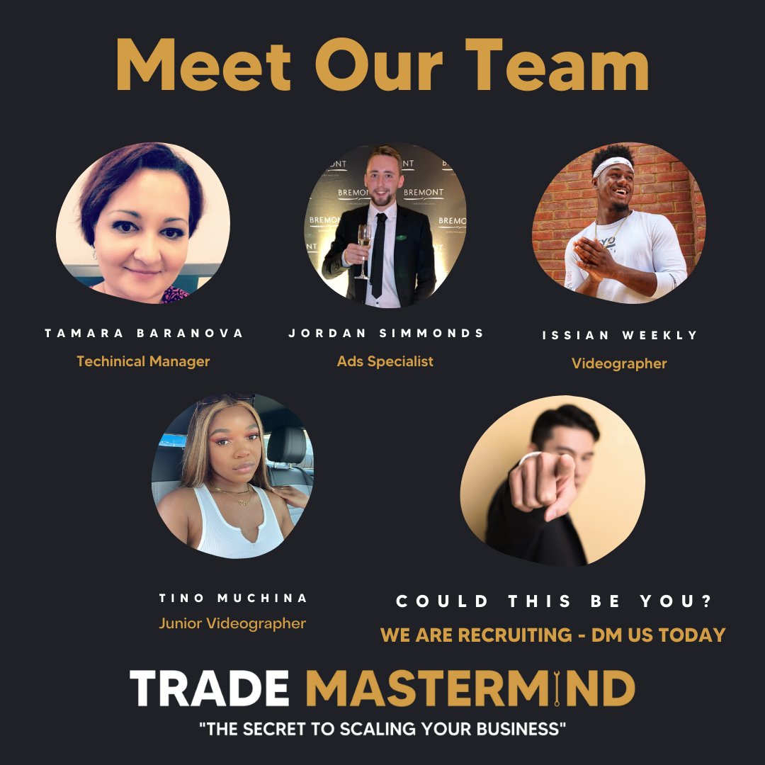 TradeCoaching's tweet photo. MEET OUR TEAM - OH & WE ARE RECRUITING.
Looking for a new role in SALES, RECRUITMENT OR MARKETING! DM us today to find out what roles we have available!
#meettheteam #team #family #trademastermind #support #experience #expertise #business #businessuk #businesscoaching #KOTRT https://t.co/ImNsB4fVOP