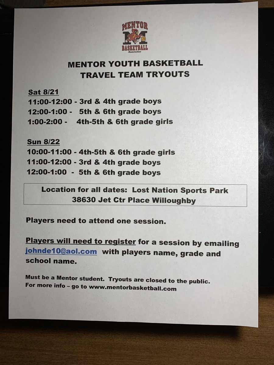 Mentor Basketball tweet media