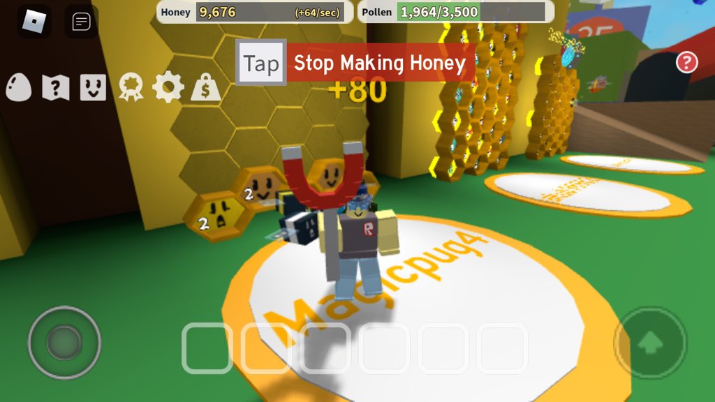 Infernoir1's tweet photo. i played some of da bee swarm sim today 😎😎😎 https://t.co/Fl5lknJT6y