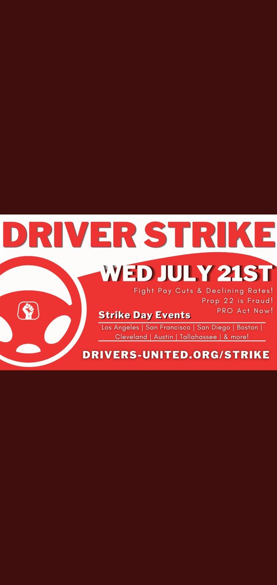 RideDrivers's tweet image. Support the fight! Park it