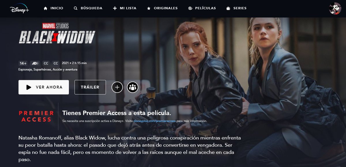 ¿Por qué es tendencia? (@tendenciaporque) on Twitter photo SORTEO 🚨
Una cuenta de Disney+ de 6 meses con premier access para Black Widow.
Requisitos
- Seguir la cuenta <a href="/tendenciaporque/">¿Por qué es tendencia?</a>.
- Rt a este tuit.
Sorteo el viernes a las 16 hrs. Suerte 😌 SORTEO 🚨
Una cuenta de Disney+ de 6 meses con premier access para Black Widow.
Requisitos
- Seguir la cuenta <a href="/tendenciaporque/">¿Por qué es tendencia?</a>.
- Rt a este tuit.
Sorteo el viernes a las 16 hrs. Suerte 😌