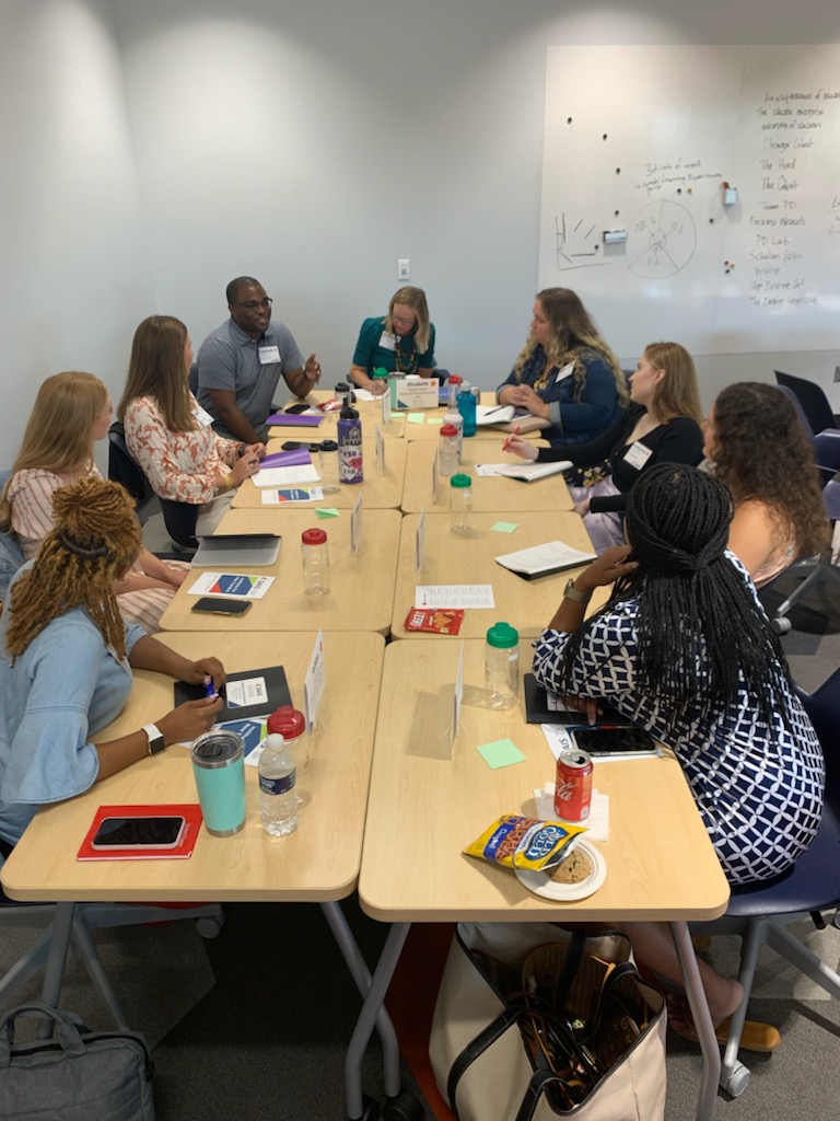 SAISnews's tweet photo. Our thanks to @ProvidenceDay for hosting the second session of @SAISnews Institute for New Teachers. Great setting for deep learning as our attendees polish their skills as their teaching careers begin. #indyschoolleaders #indyschools #teachers #newteachers #INT21 https://t.co/n6wPlYIeXF