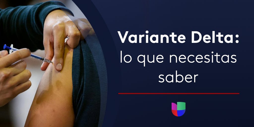 nmasUnivision23's tweet photo. Cada día aumentan los nuevos casos de coronavirus y una de las principales causas es la #VarianteDelta.

Expertos siguen estudiando esta variante para así aprender de ella y sus características. https://t.co/kwF7I6NnMc