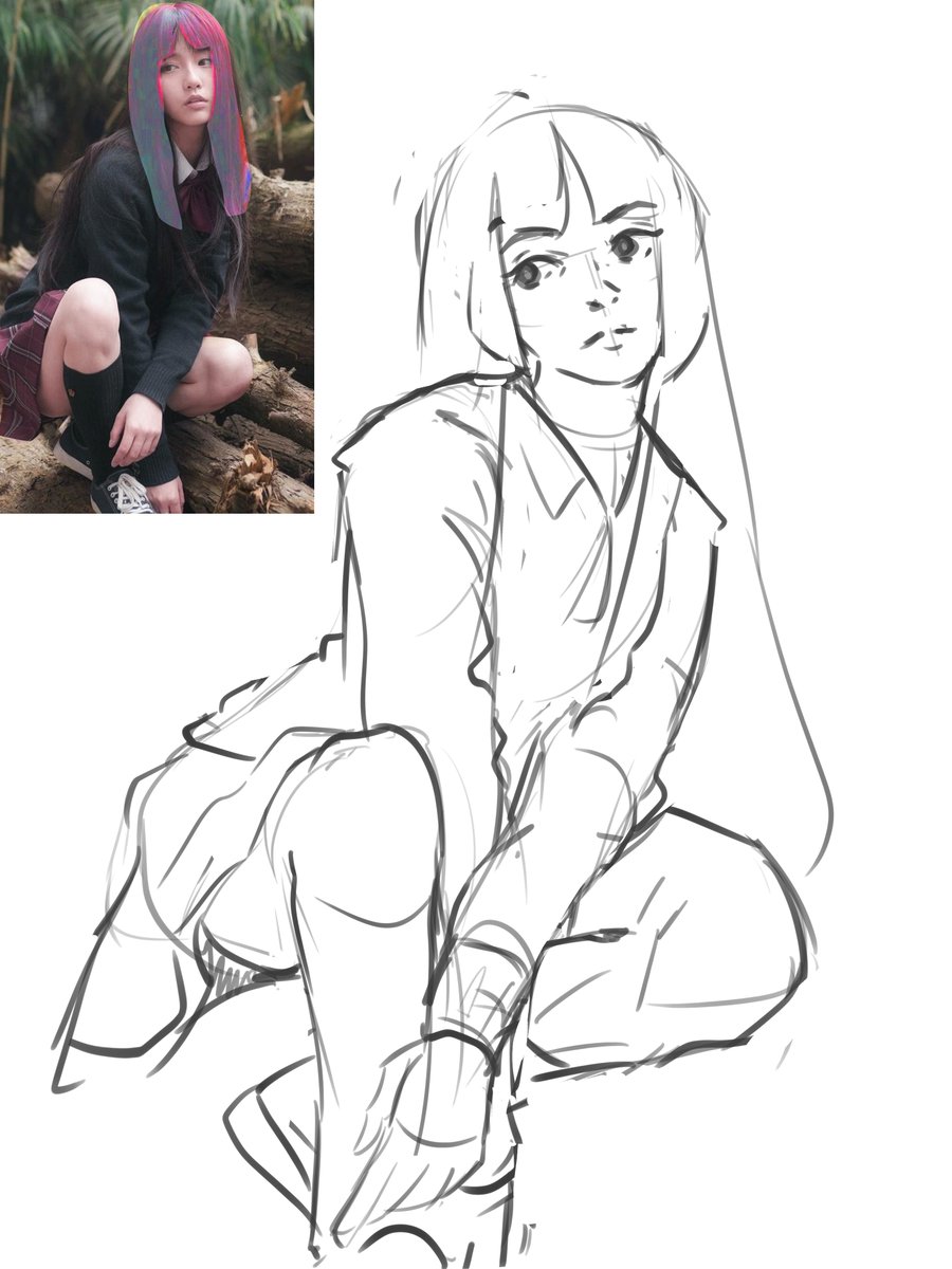 Gheruko's tweet photo. I did a Figure Drawing and decided to turn it into Chika from Love is War!! 
#digitalart #chikafujiwara #chika #kaguyasama #anime https://t.co/PaIheX5mvq