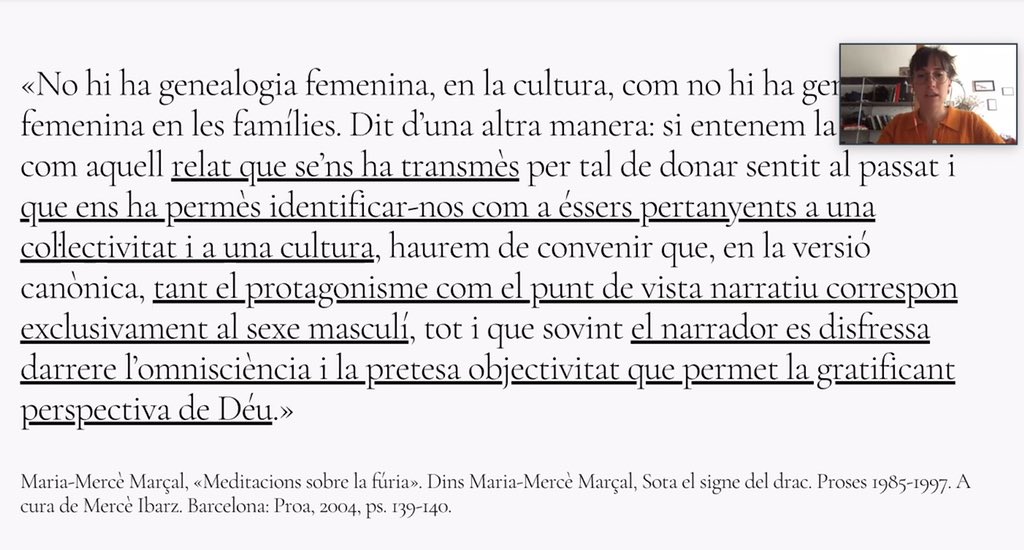 mgm_edetana's tweet photo. Dones, meòria i relat col·lectiu amb @Anna_Guaita un proposta ben interessant i imprescindible 👏🏾👏🏾
#XaxaLlull #35JIPC #dones #literatura #criptoginia #català #feminisme https://t.co/rvG7gFrsMY