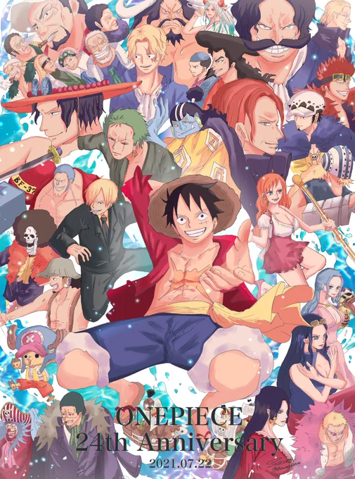 ONE PIECE連載24周年おめでとうございます!!愛をこめて!!We Are ONE
 #ONEPIECEの日  #ワンピースの日 