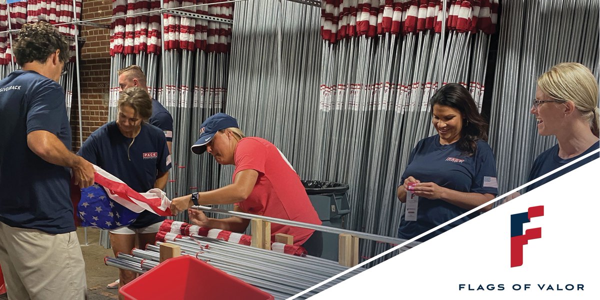 FlagsofValorSTL's tweet photo. As of this past weekend, our hardworking volunteers have assembled over 6,000 flags! Help us ensure each one makes it to its hero's family after the installation by sponsoring a flag today: https://t.co/C2xm7NCZYa

#FlagsofValor #FOV #FlagsofValorSTL #NeverForget https://t.co/c4S3bySiHp