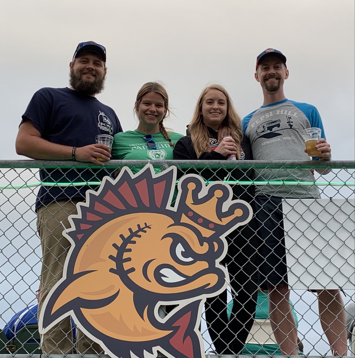 uwparkside's tweet photo. Last week, some of our Rangers hung out with Elvis at the @KenoshaKingfish game for an Employee Engagement event! What a fun way to spend a Friday π π» π π #uwparkside #GoKingfish https://t.co/gtQUx7F8at
