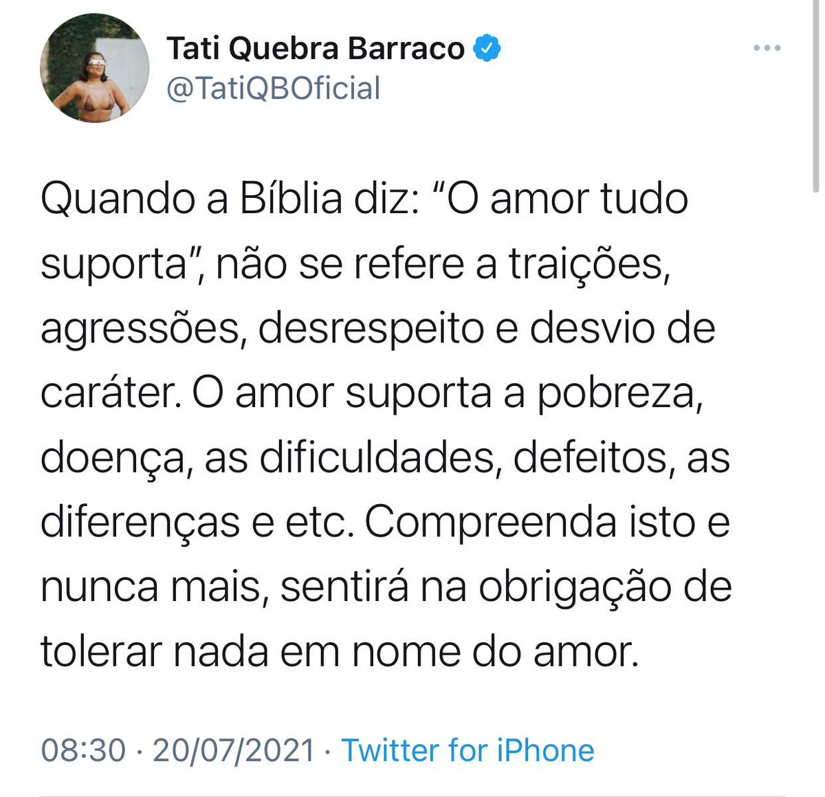 QuebrandoOTabu's tweet photo. A @TatiQBOficial tem um recado importante pra dar: https://t.co/xstcgZGGDa