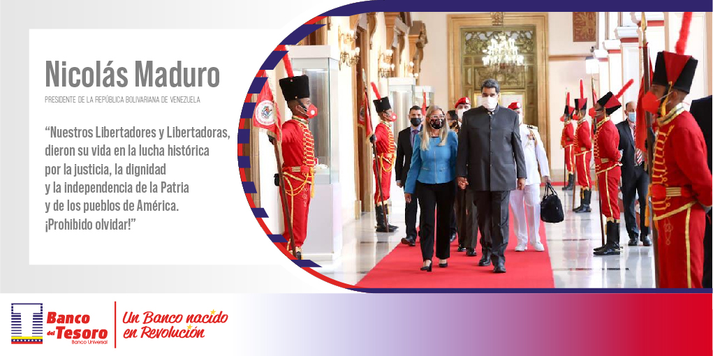 bcodeltesoro's tweet image. #LoDijoMaduro | “Nuestros Libertadores y Libertadoras, dieron su vida en la lucha histórica por la justicia, la dignidad y la independencia de la Patria y de los pueblos de América. ¡Prohibido olvidar!”

@EneidaLayaPsuv
@NicolasMaduro