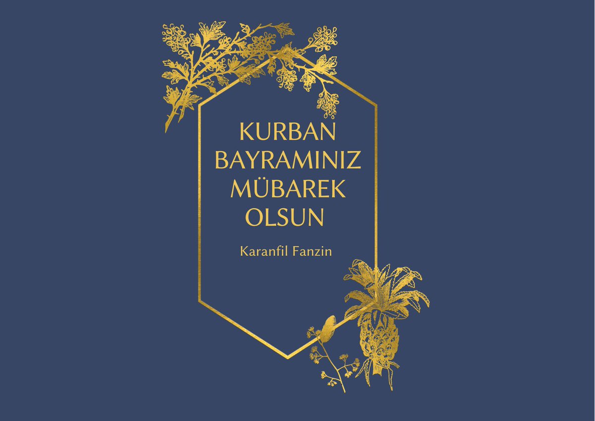 KaranfilFanzin's tweet photo. Kurban Bayramınız mübarek olsun. Nice bayramlara sağlıkla, mutlulukla kavuşmak dileğiyle. https://t.co/nDoB7Sx8BE