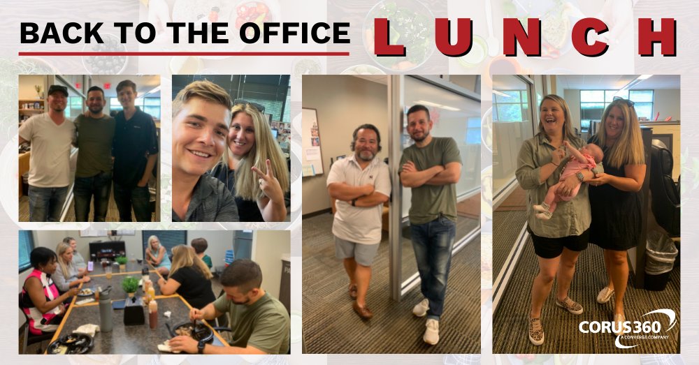 Last week, we were happy to be able to get a bunch of us back together at the office for a delicious group lunch! It was so nice to be able to catch up after over a year apart. #BetterTogether
