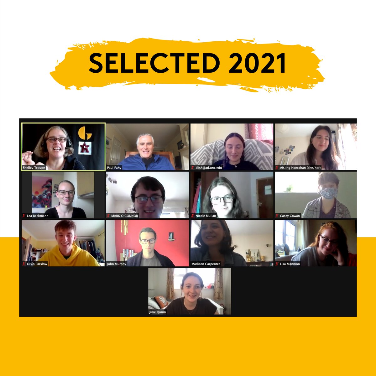 GalwayIntArts's tweet photo. This year's all-digital SELECTED programme is well underway! 🤩

Highlights so far have been hearing from Paul Fahy (GIAF), Rena Bryson (SELECTED Alum), &amp; Christopher Wynne (Edinburgh International Festival).

🌟Get involved with #GIAF21 by volunteering! https://t.co/YuxsE1XqwB https://t.co/gNc2sCx3LA