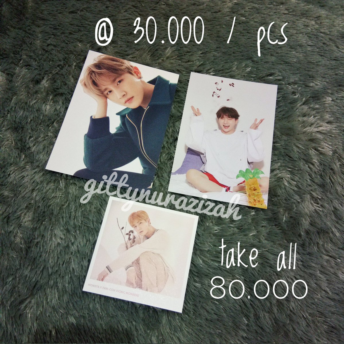 gittynurazizah's tweet photo. WTS

Monsta X Postcard Polaroid
IM Changkyun
2019 SG Set
Shifo Set
2017 SG
4th Gen Mbb
Fancon picnic mbb

Jooheon Fancon MX University

✅nego tipis

💵 30K - 80K

몬스타엑스 포카 양도 https://t.co/5MDglCdkY7
