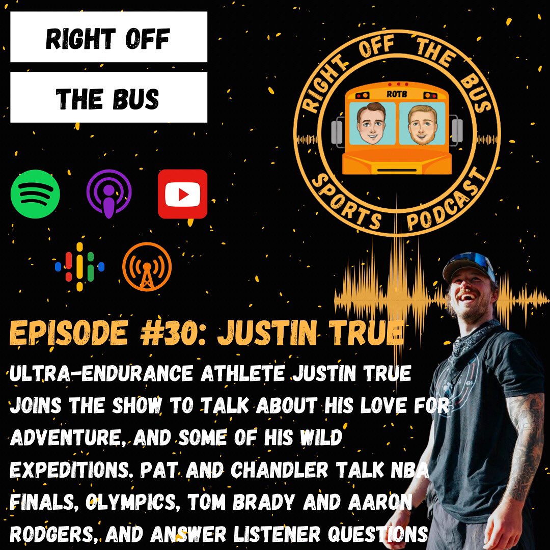 RightOffThePod's tweet image. EPISODE 30‼️

Ultra-endurance athlete and adventurer Justin True joins the show to talk about some of his expeditions, including his 29 day trek across Madagascar. Justin shares stories about his world record car pull, his Olympic Thor-athlon…