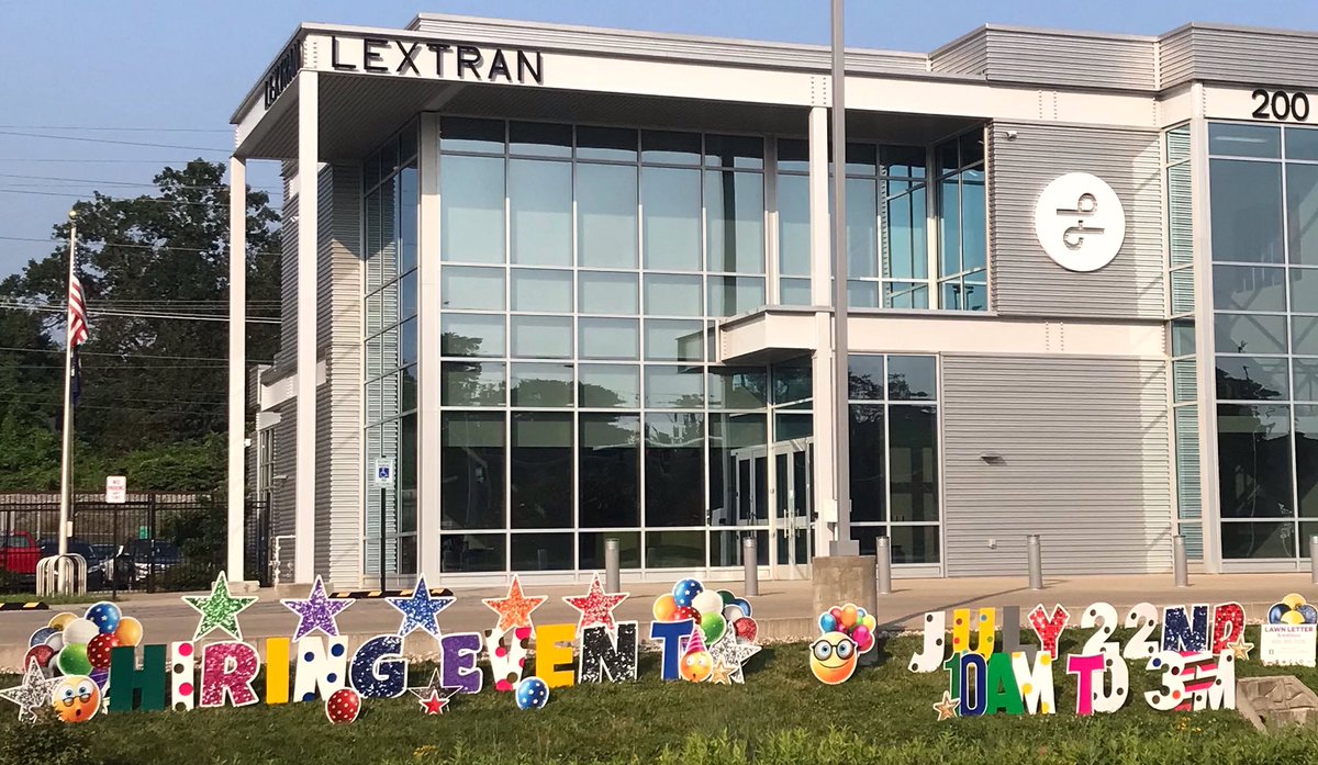 Lextran's tweet image. Don’t forget Lextran’s Hiring Event is tomorrow, 07/22, from 10 am - 3 pm! 🚌 Mister Softee’s ice cream will be at the event from 11:30 am - 1:30 pm. 🍦 Apply today on Lextran.com! #Hiring #WeMovePeople #BusOperator #EmploymentOpportunities