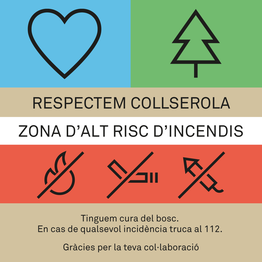 barcelona_010's tweet photo. 🔥
A l'estiu el risc d'incendi augmenta en zones forestals com el Parc Natural de Collserola. Evitem-ho!

❌No llencis brossa ni burilles enceses.

    ❌ No facis foc ni llencis petards.

        ✔️  Si veus fum o foc, truca al 📱 112. https://t.co/UZMmTFnUWe
