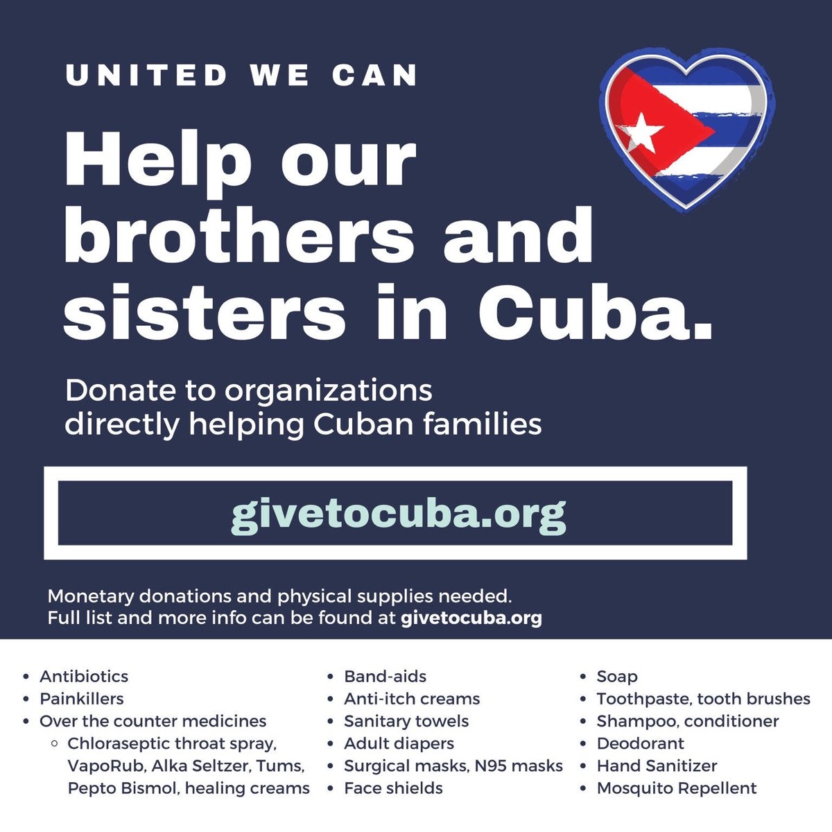 CubaOne Foundation tweet media