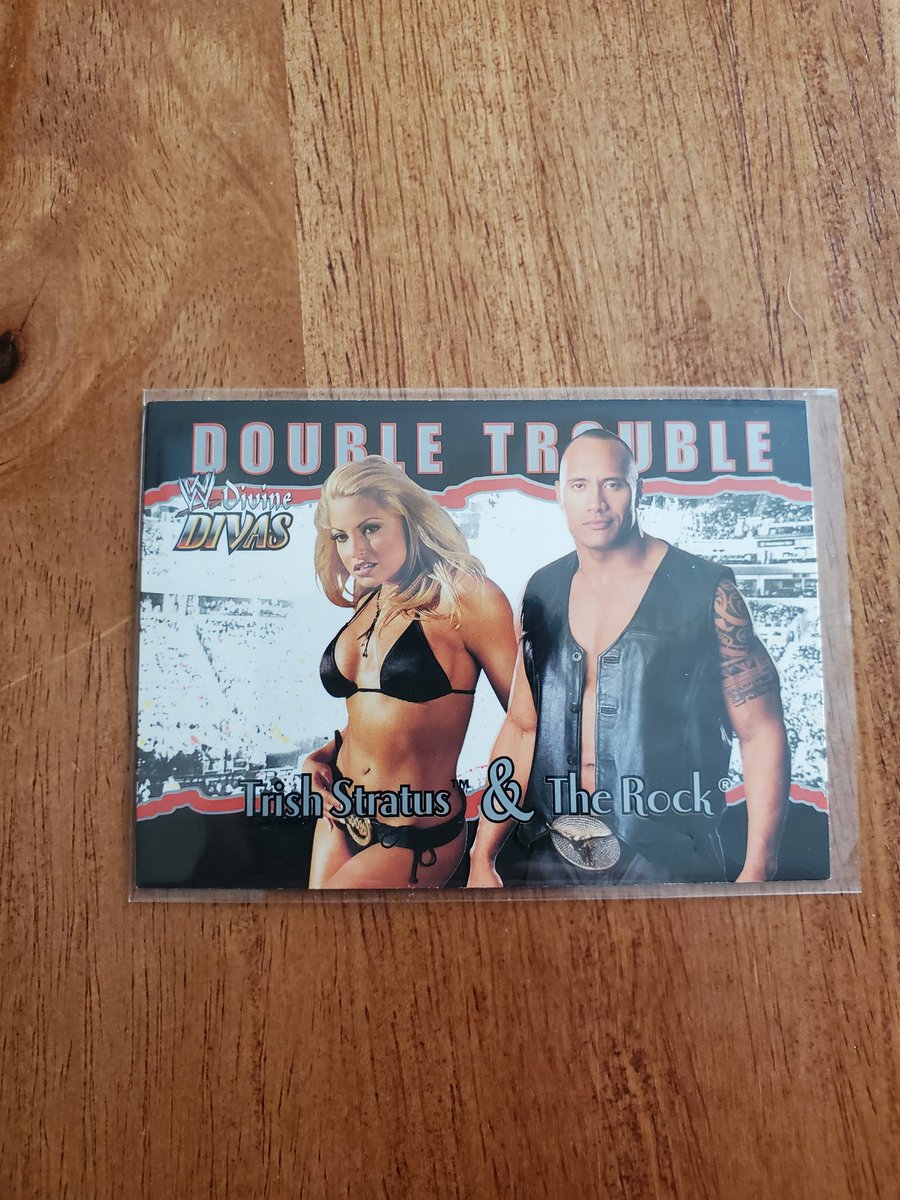 RT @Troizen24: Can't go wrong with The Rock and Trish Stratus on #wrestlingcardwednesday https://t.co/M0GHS4Rjkk