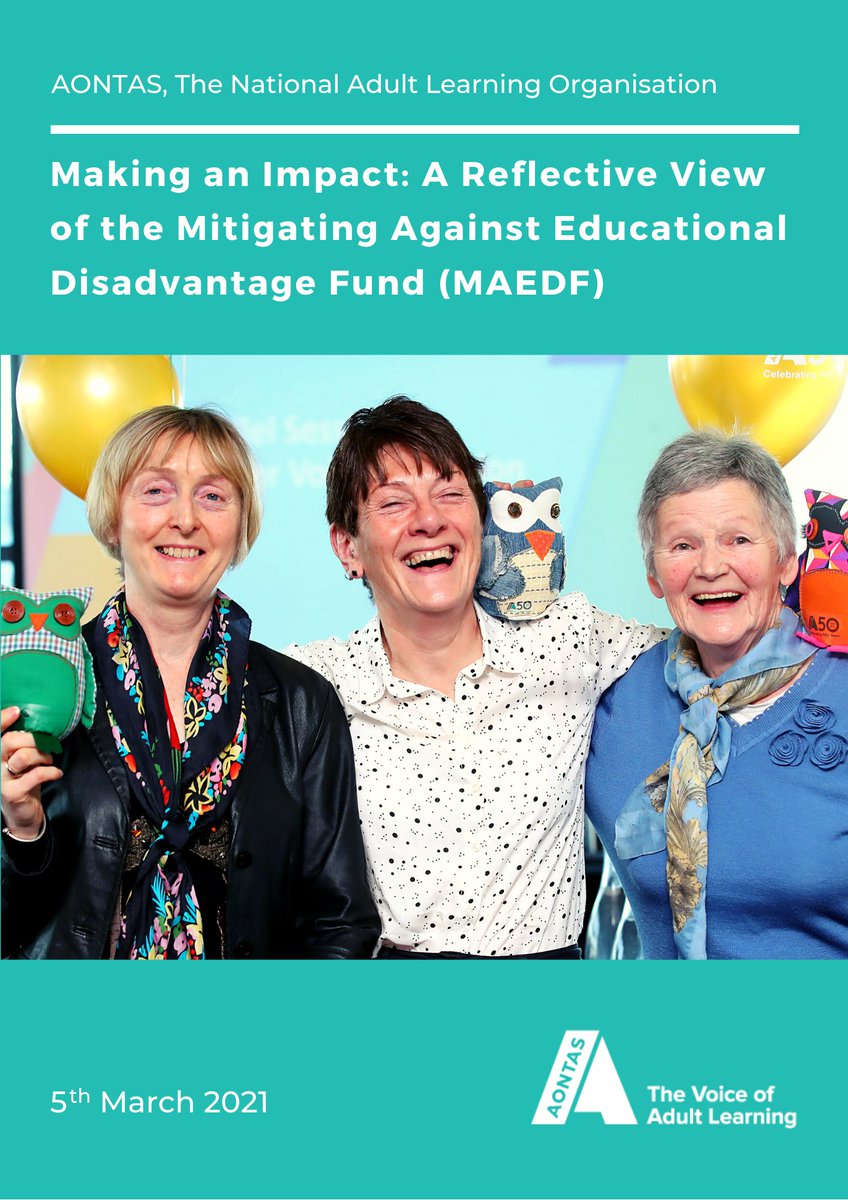 aontas's tweet photo. (2/3) AONTAS’ report “Making an Impact: A Reflective View of the MEDF” provided a strong evidence base for additional #MEDF funding announced today: https://t.co/eEwDylNV9J The report details how the first MEDF (Dec 2020) made a positive impact on #CommunityEd groups &amp; learners. https://t.co/onzFCAJUHu
