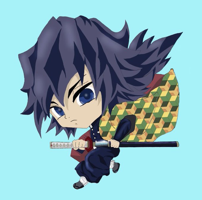 riripoca☆satoa.さんがTwitterに投稿した冨岡義勇(鬼滅の刃)のイラスト。