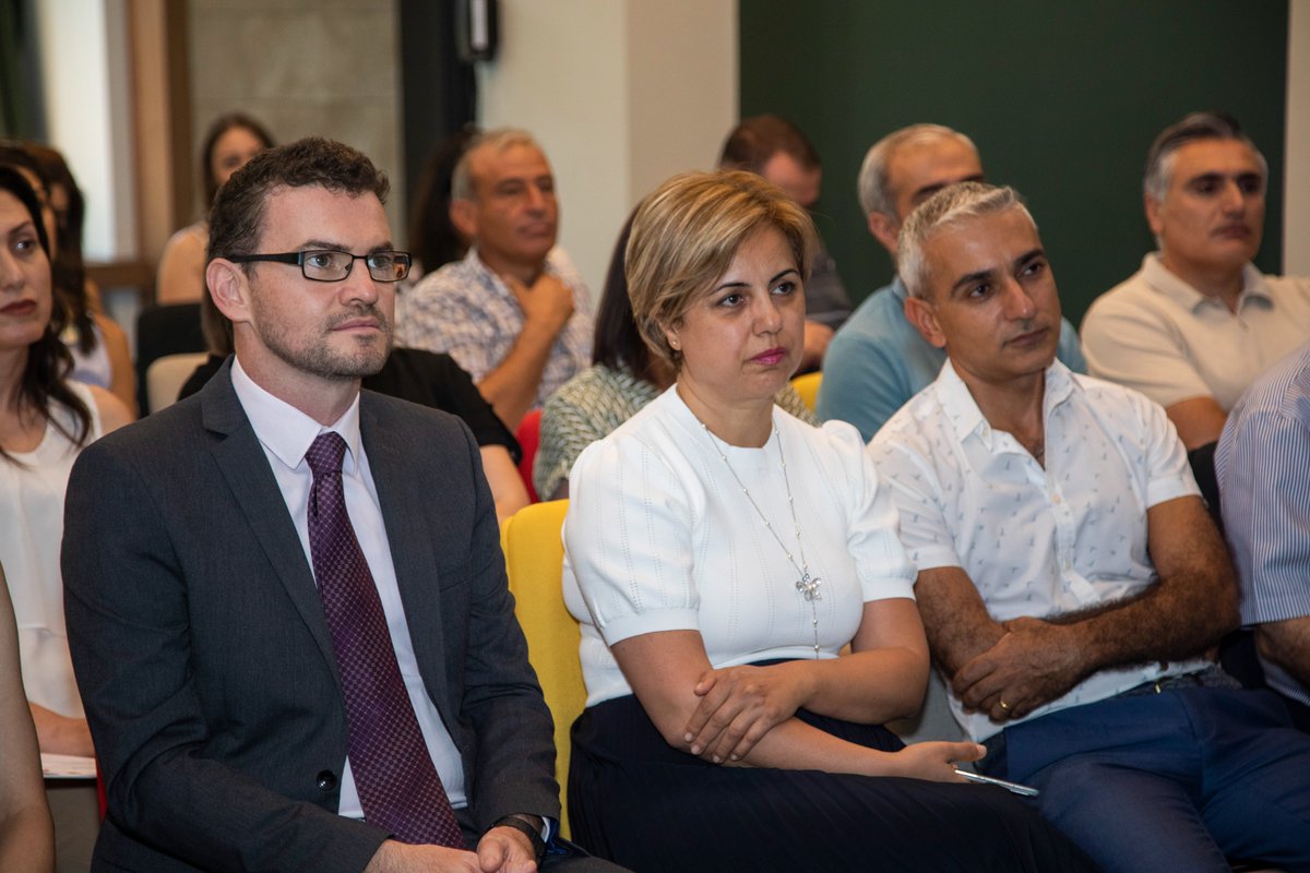 amBritish's tweet image. Official ceremony of presenting certificates to #SciNova project participants implemented by @Foundation_FAST  took place in Yerevan with Ambassador @JohnGallagherUK  and CEO at FAST @ArmenOrujyan in attendance.