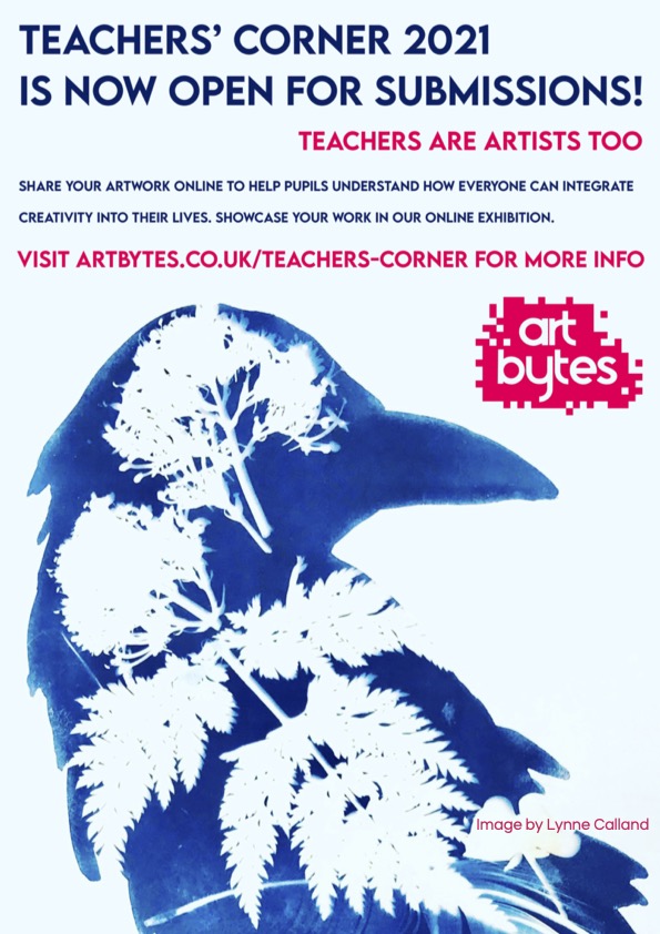 dotartschools's tweet image. This weekend why not submit your artwork for Teachers Corner online exhibition? Submit up to three images of your artwork online by this Monday 2nd August using this form link.
form.jotform.com/.../teachers-c…
Teachers are artists too!
 Details: artbytes.co.uk/teachers-corne…