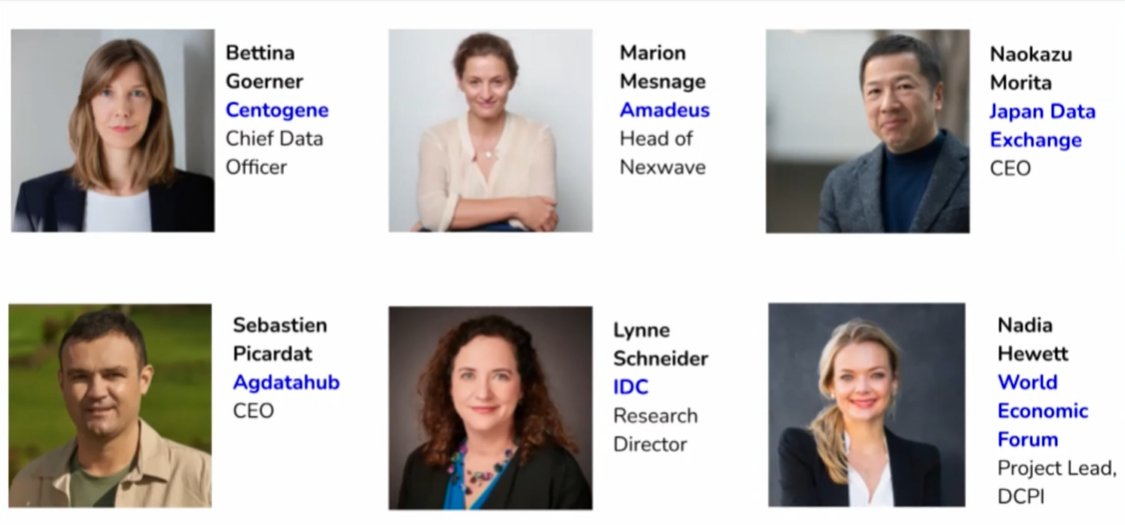 DanVesset's tweet photo. A great panel discussion led by @IDC's @Schneider_ly on #DataMarketplaces, #DataSharing, #DataExchange, #DataMonetization, #DataAsAService @agdatahub @DawexData @Centogene @Nexwave #AmadeusNexWave @WEF #jdex https://t.co/XaS6YZNucH