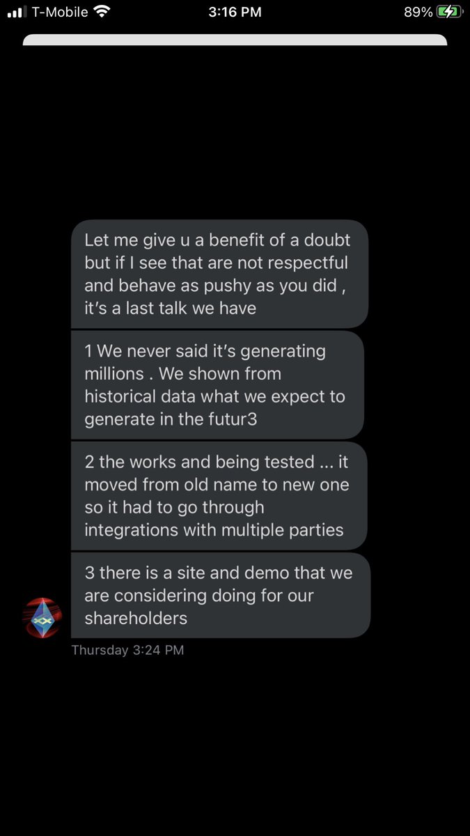 SubtleCatfish's tweet photo. @MoreLife2K17 @exxegroup Try to make sense of these.. they are so unprofessional and also contradict themselves https://t.co/iAMYwRcyOd
