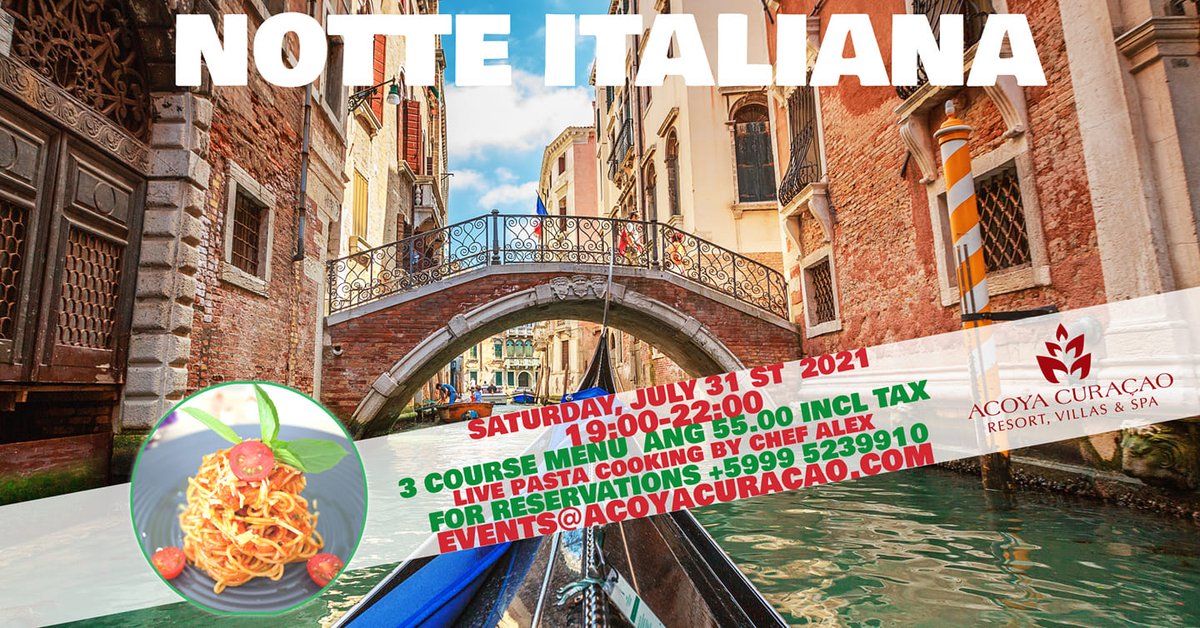 ACOYACuracao's tweet photo. Italian Night https://t.co/OfQKqMAzIj