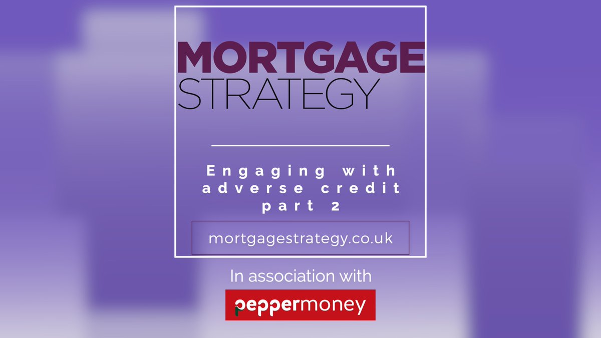 MortgageStrat's tweet image. Watch Part 2 of our webinar with @PepperMoneyUK

In the latest Mortgage Strategy webinar ‘Engaging with adverse credit part 2’, the group explores the variance inherent in adverse credit borrower circumstances and more.

ow.ly/gJtB50FAIhG