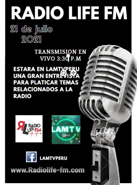 🚨 NOTICIA DE ÚLTIMA HORA 🚨

¡Nos vemos en punto de las 3:30 pm 🇲🇽! Estaremos por LAMTV PERU 🇵🇪! 

✨¡No se lo pueden perder! Hablaremos de todo lo que acontece actualmente a nuestra querida radio ✨ ¡Sigue la transmisión en vivo!