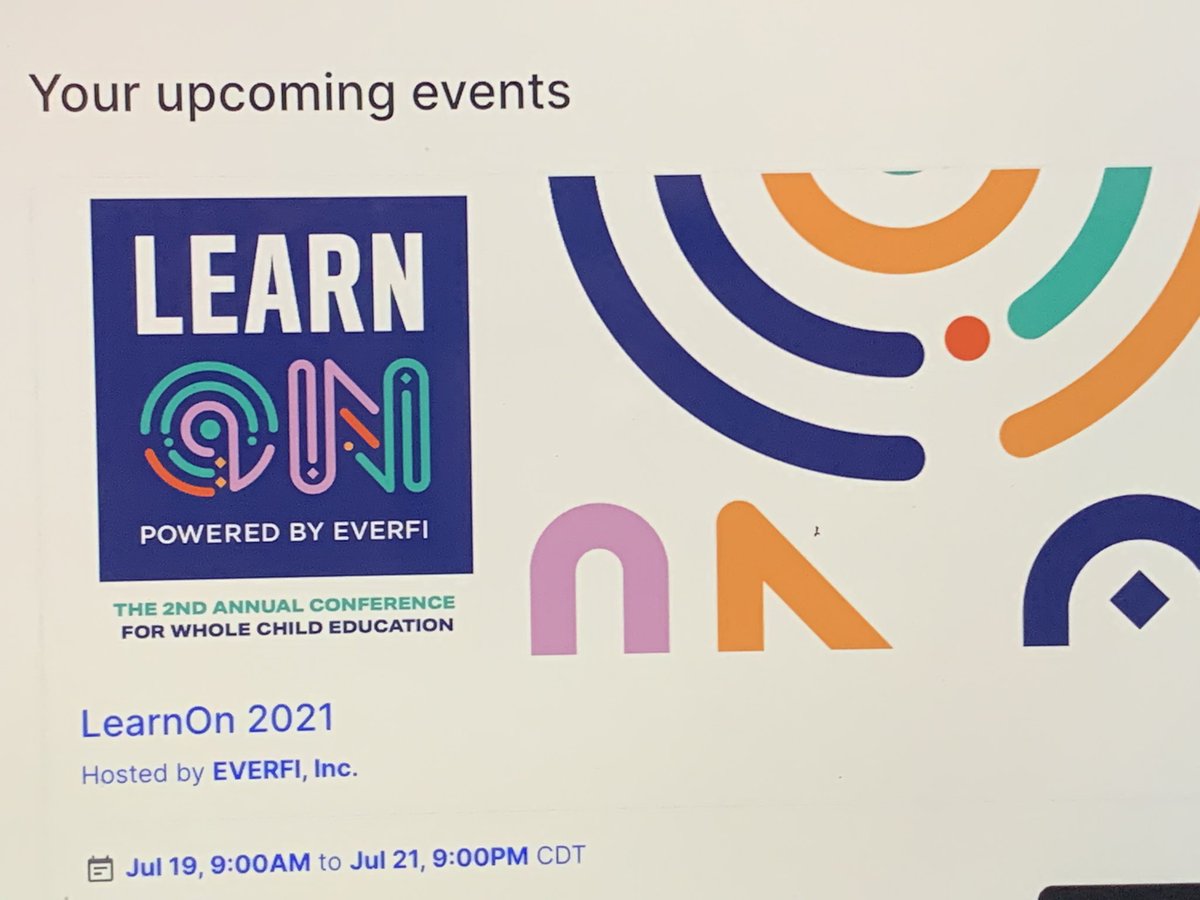 vickiet21's tweet image. I am so excited to be learning at “Learn ON” by EverFi
#learnon2021
@EVERFIK12