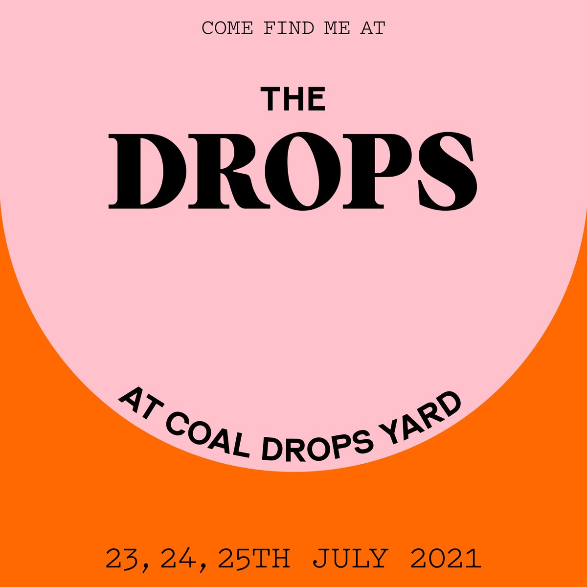 We are so excited to be at the <a href="/CoalDropsYard/">Coal Drops Yard</a>  Pop-Up this coming weekend!
We'll be bringing some of our bestsellers and limited edition pieces, join us this Friday 12pm to 8pm and Sat &amp; Sun 11am to 6pm 👀