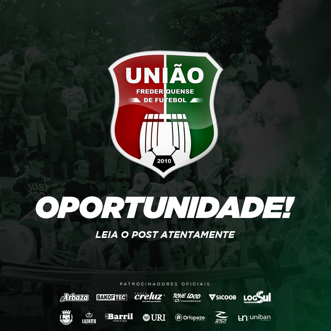 uniaofw's tweet photo. O União-FW está com a vaga de emprego aberta para o cargo de Mordomo. O profissional vai acompanhar as atividades do clube na Divisão de Acesso neste ano. Quer fazer parte da nossa comissão técnica? Mande as informações no e-mail: uniaofrederiquense20210@gmail.com, ou no direct! https://t.co/9pFfETwKCq