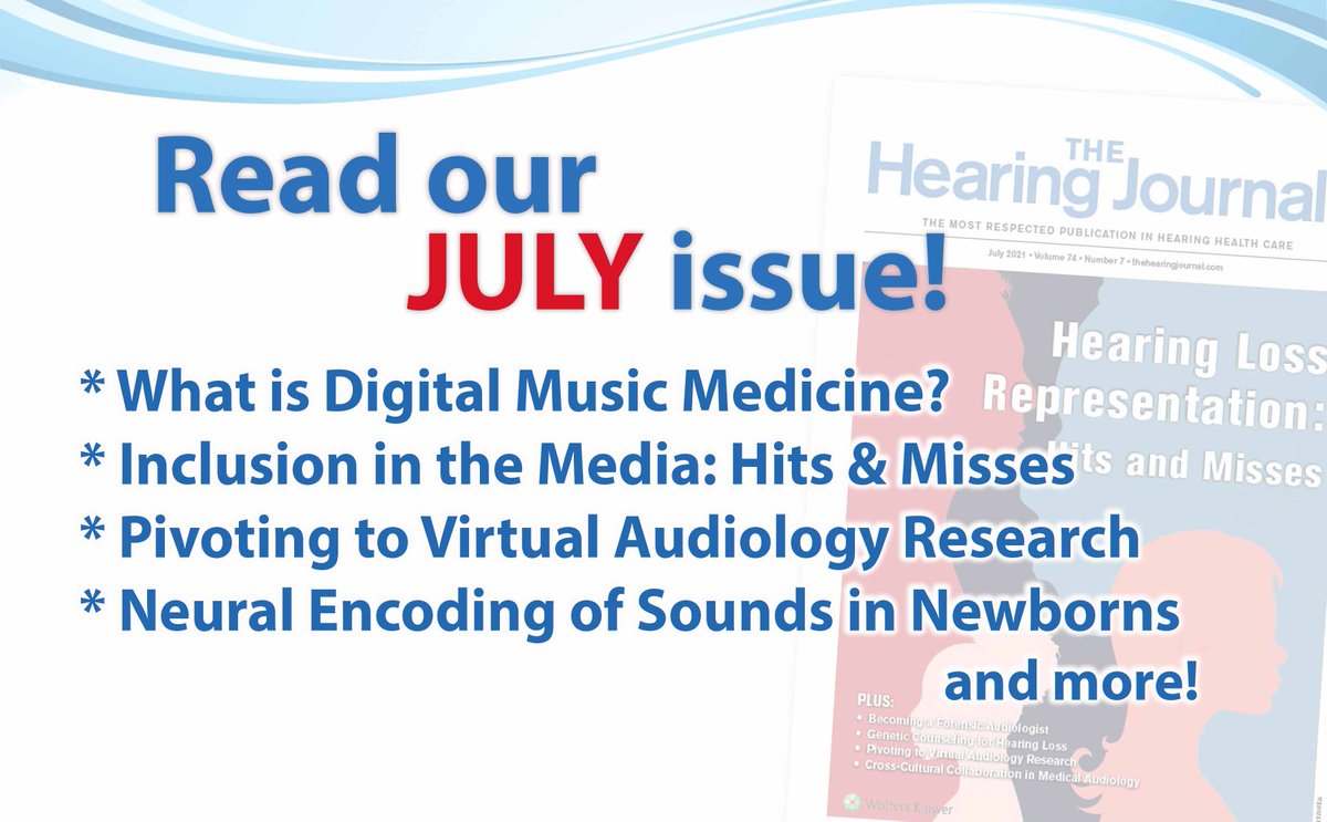 HearingJournal's tweet image. Our NEW issue is live! Read it here for updates on #NeuralEncoding for Newborns, Noise Ordinance reviews of the most populated US cities, and more! 🔗 ow.ly/PGQf50Fufcj #healthcare #inclusion