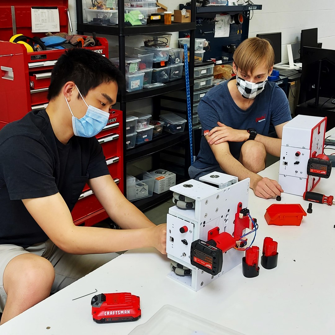 QRSRobotics's tweet image. Jerry and Victor are performing robot surgery in the lab today. Don’t worry… both QBii units pulled through just fine😌

#robotbuilder #servicerobot #Buildingrobots #quickfix #assistivetechnology #roboticsengineering