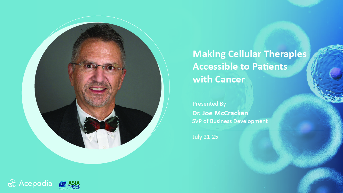 AcepodiaInc's tweet photo. We’re excited to be part of #BIOAsia_Taiwan2021! Hear from Joe McCracken, our SVP of Business Development, on how Acepodia is developing a new class of targeted #celltherapies called antibody cell effectors for #cancer: https://t.co/TUj7kirdwG   #biotech https://t.co/dO30BHbgN0
