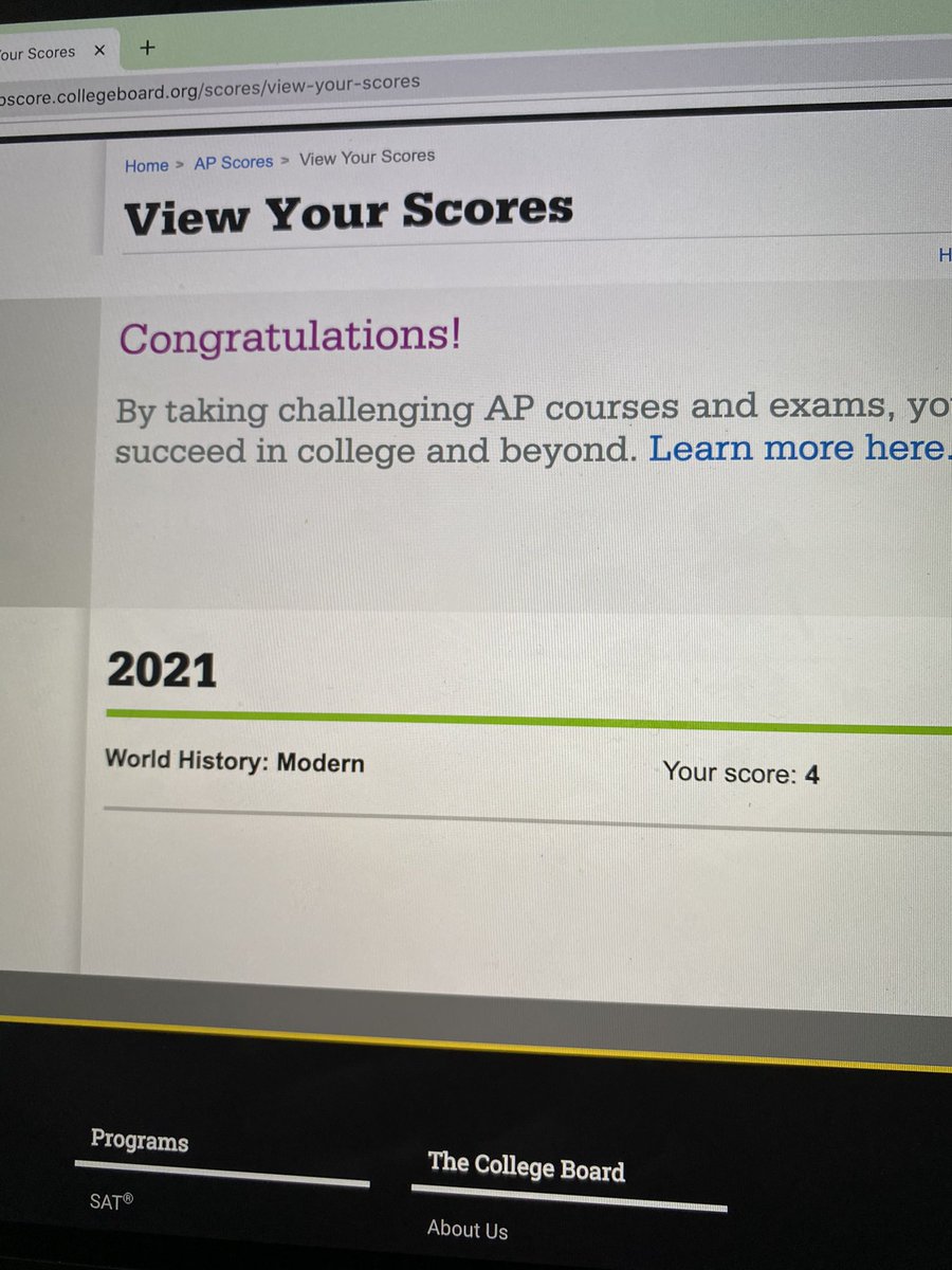 socwraith's tweet image. IDK HOW BUT I GOT A 4 ON AP WORLD IM SO HAPPY #apscores
