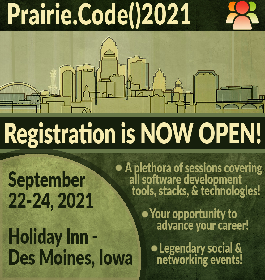 amegala's tweet image. Registration for Prairie.Code() is OPEN!
#PrairieCode is coming back to Des Moines September 22-24th!

prairiecode.amegala.com

@RobertHalfTech @JohnDeere @caseysgenstore @HyVee @PillarTech @corteva @dsmwebgeeks @DSMpartnership @TechnologyIowa @ITAGroup @TrilityGroup #DesMoines